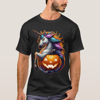 🎃 👻 Halloween Sombrío Camisa de Caballo 🦄 🕷️
