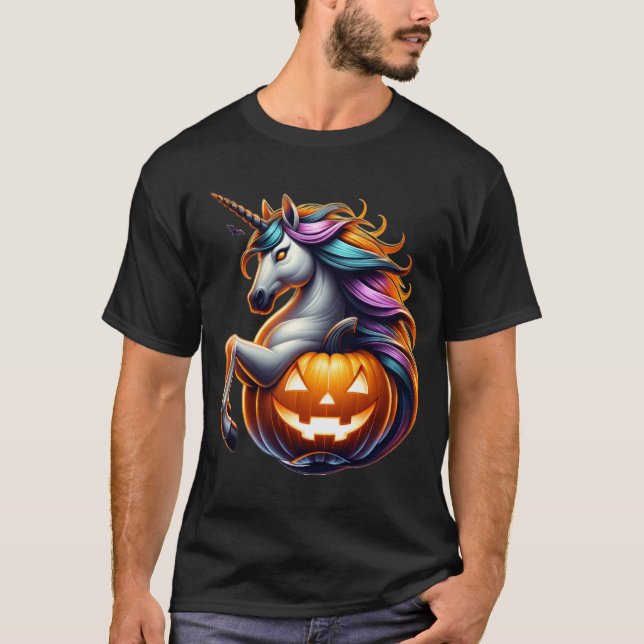 🎃 👻 Halloween Sombrío Camisa de Caballo 🦄 🕷️ (Anverso)