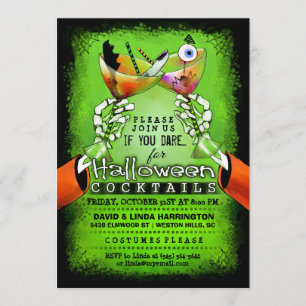 Halloween Spooky Bebe Cocktail Invitación