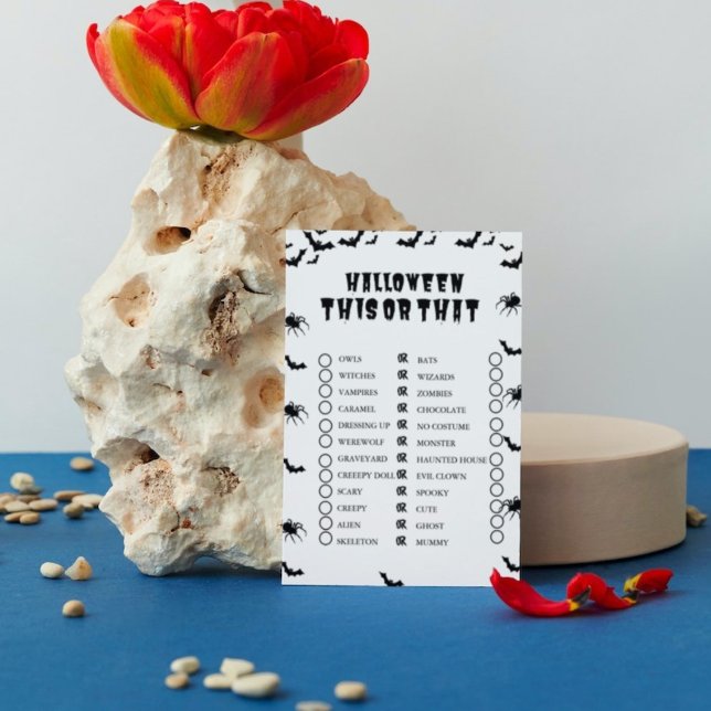 Halloween Spooky Fiesta Esta o Tahn tarjeta de jue (Subido por el creador)