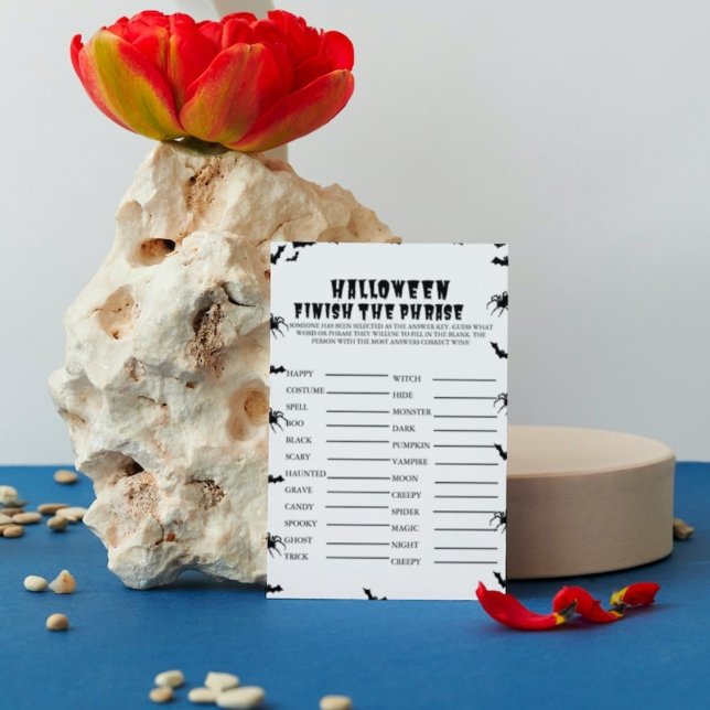 Halloween Spooky Fiesta Finalizar la frase tarjeta (Subido por el creador)