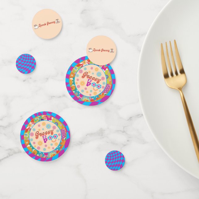 Halloween Spooky Groovy Fiesta Table Confetti (Grupo)