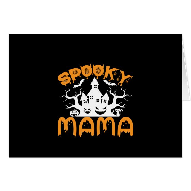 Halloween Spooky Mama Birthday (Anverso (Horizontal))