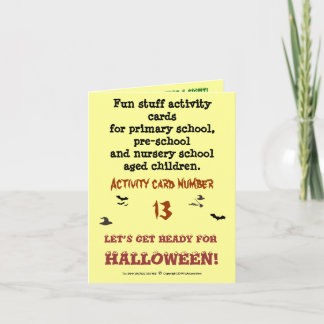 Halloween - Tamaño de nota de ejemplo Tarjeta de a