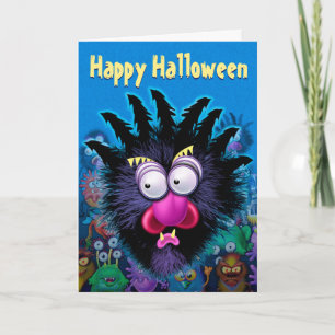 Halloween Tarjeta invitación a MONSTER FIESTA dive