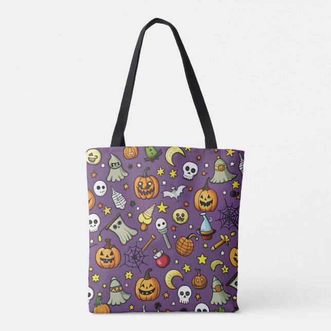 Halloween Tema de la bolsa de té 🎃 👻 🕸️ (Reverso)