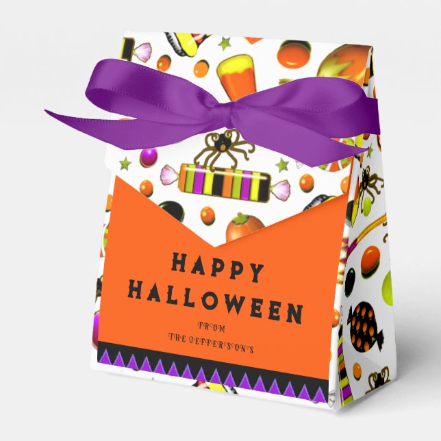 Halloween trata la caja de favores (Front Side)