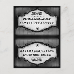 Halloween trata la tarjeta de carpas de comida - g