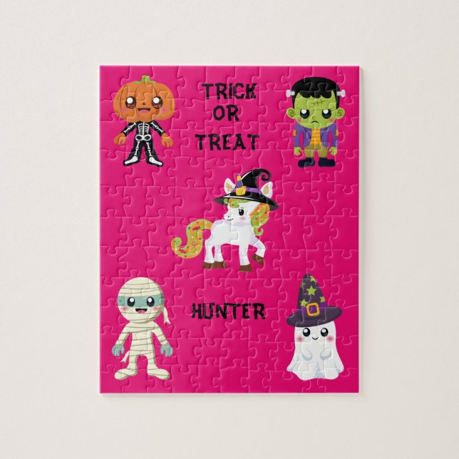 HALLOWEEN "TRICK O TRATAR A LOS NIÑOS PUZZLE PERSO (Vertical)