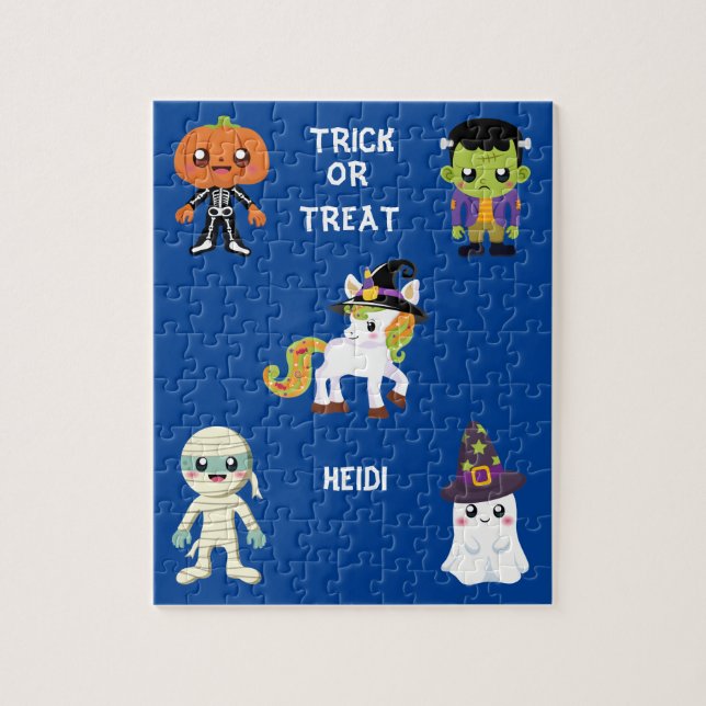 HALLOWEEN "TRICK O TRATAR A LOS NIÑOS PUZZLE PERSO (Vertical)