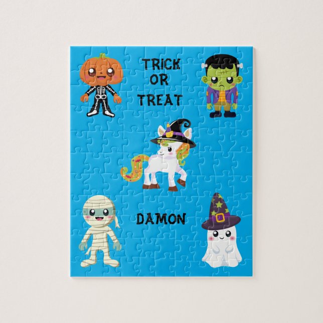HALLOWEEN "TRICK O TRATAR A LOS NIÑOS PUZZLE PERSO (Vertical)
