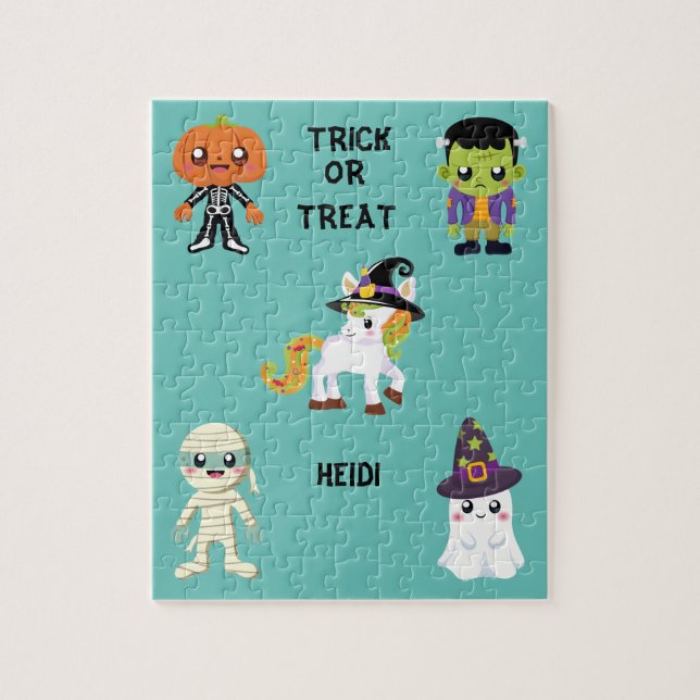 HALLOWEEN "TRICK O TRATAR A LOS NIÑOS PUZZLE PERSO (Vertical)