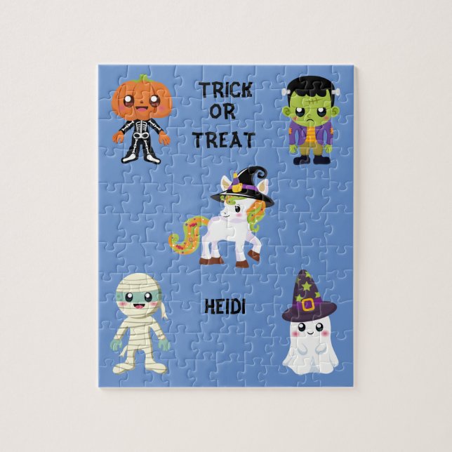 HALLOWEEN "TRICK O TRATAR A LOS NIÑOS PUZZLE PERSO (Vertical)