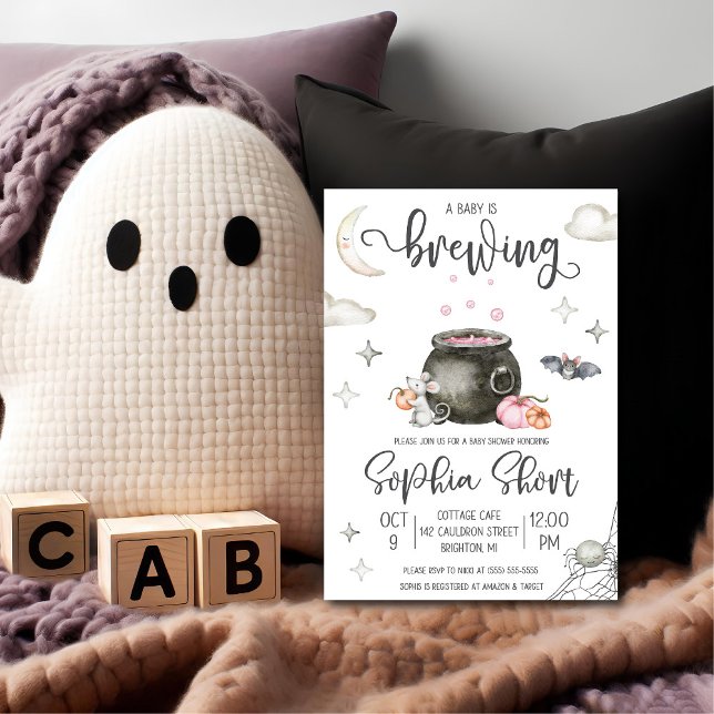 Halloween Un bebé está preparando invitación a Bab (Subido por el creador)