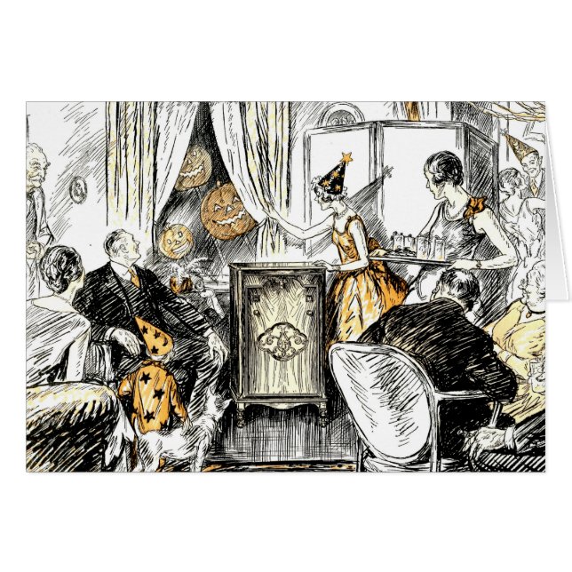 Halloween Vintage Flappers (Anverso (Horizontal))