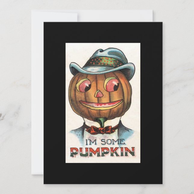 Halloween Vintage Soy Un Cabeza De Calabaza (Anverso)