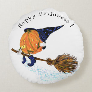 Halloween Vuelta Almohada Bruja Calabaza Volador