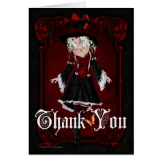 Halloween Witch 10 Gracias Tarjeta De Saludo