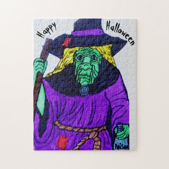 HALLOWEEN WITCH JIGSAW PUZZLE (Vertical)