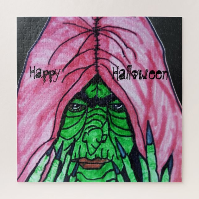 HALLOWEEN WITCH JIGSAW PUZZLE (Vertical)