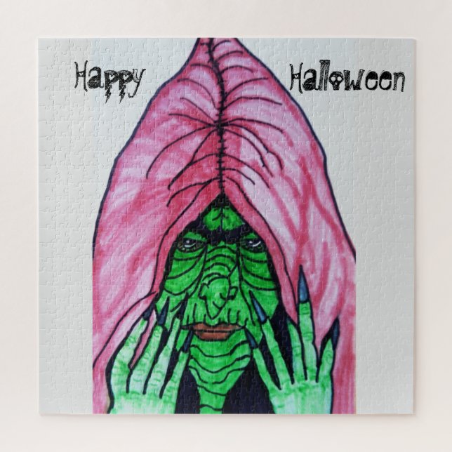 HALLOWEEN WITCH JIGSAW PUZZLE (Vertical)