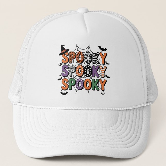 Halloween y Gorra de brujas y murciélagos (Anverso)