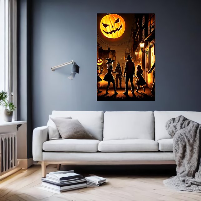 Halloween y la luna de calabaza | Poster de arte d (Subido por el creador)