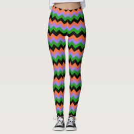 Halloween Zigzag Leggings