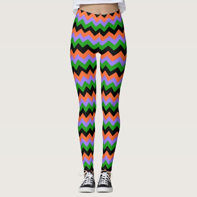 Halloween Zigzag Leggings (Anverso)