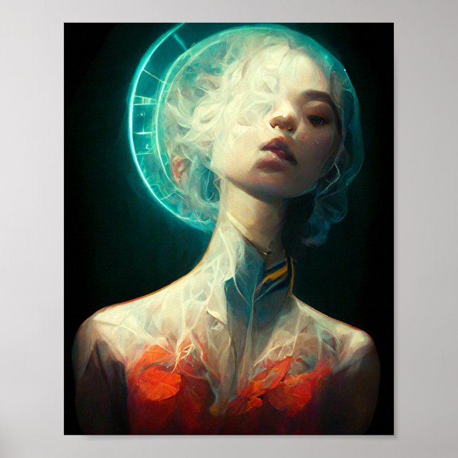 Halo Fantasy Science Ficción Poster de Arte (Frente)