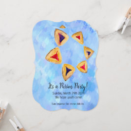 Hamantaschen Blue Sky Star Purim Fiesta (biselado)