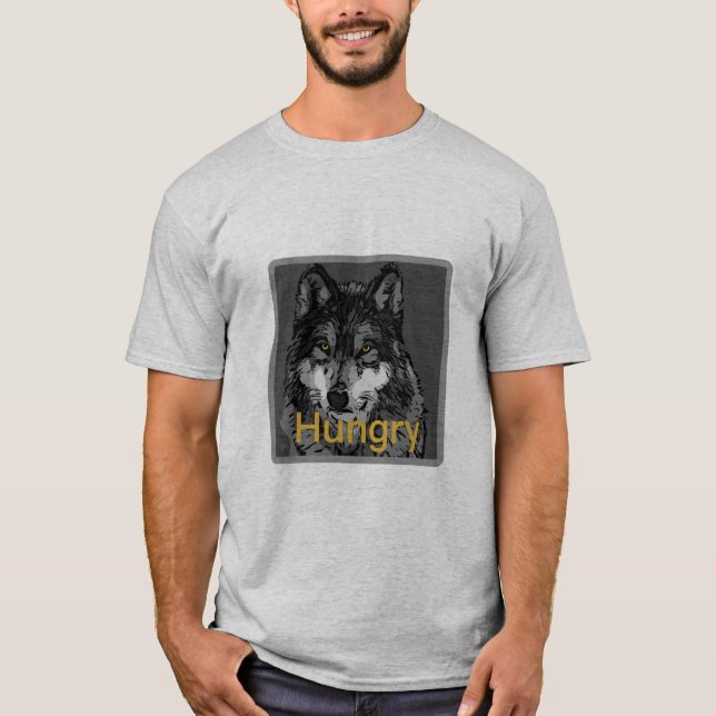 Hambre -  básica de camisetas para hombres (Anverso)
