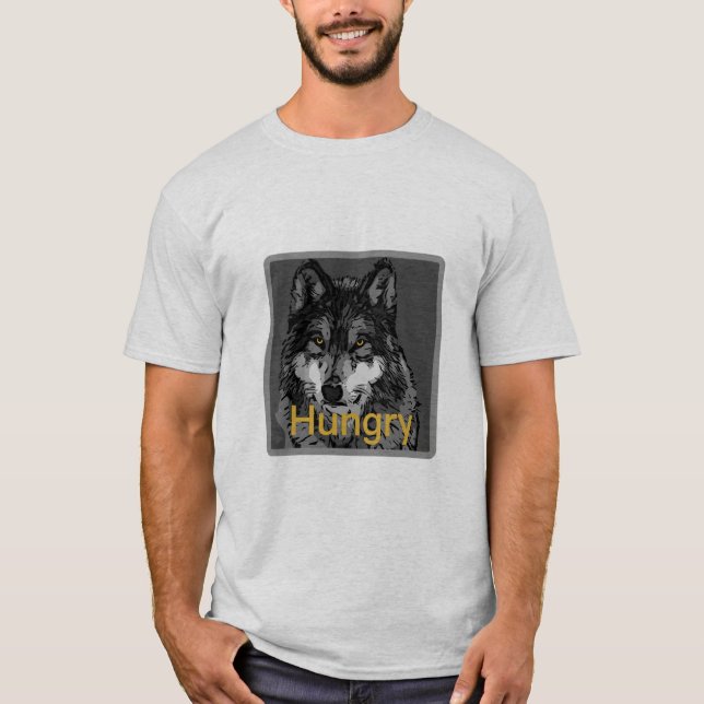 Hambre -  básica de camisetas para hombres (Anverso)