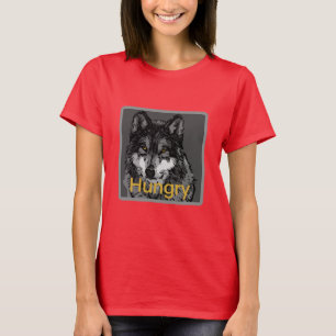 Hambre - básica de camisetas para mujeres
