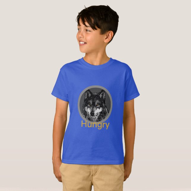 Hambre - Camiseta básica para niños (Anverso completo)