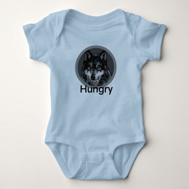 Hambriento - Bodysuit de Jersey para Bebé (Anverso)