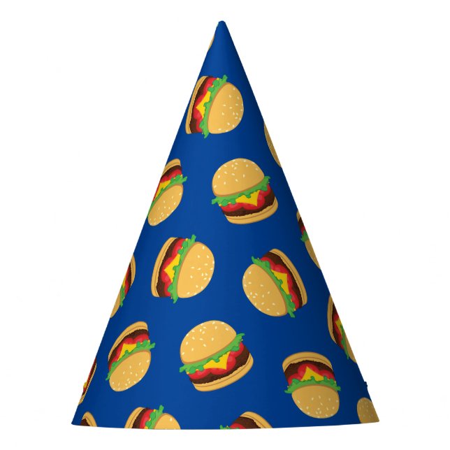 Hamburger Birthday Party Burger Fiesta Gorra (Anverso)