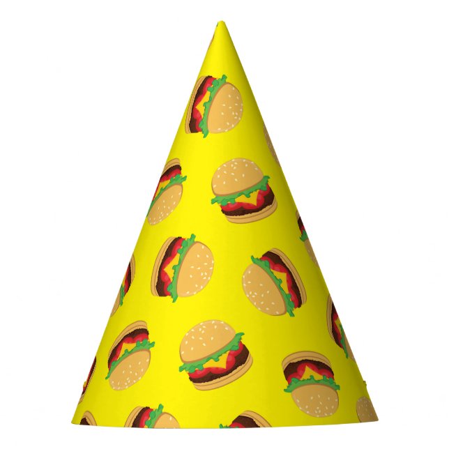 Hamburger Birthday Party Burger Fiesta Gorra (Anverso)