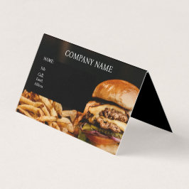 HAMBURGERS DE TARJETAS DE NEGOCIO DE PLANTILLAS BÁ