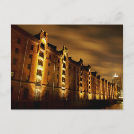 Hamburgo - ciudad de memoria con noche tarjeta