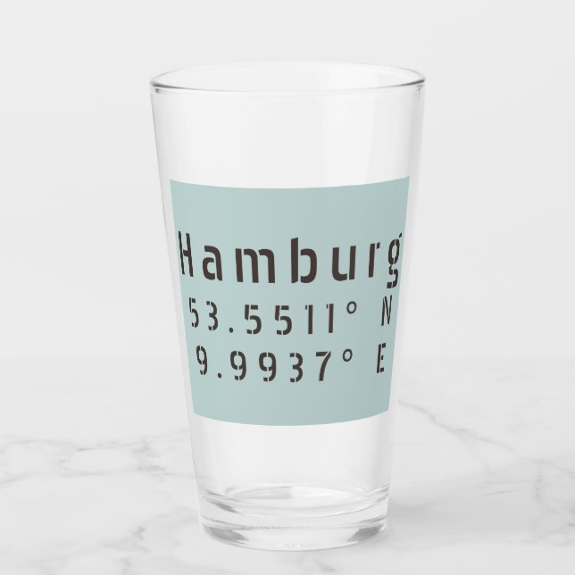 Hamburgo Latitud Longitud (Anverso)