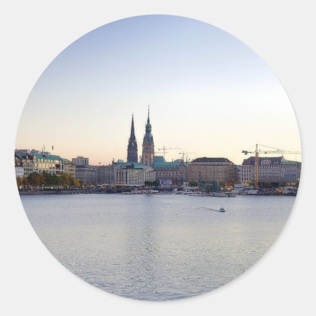 Hamburgo pegatina bordador puerto (Anverso)