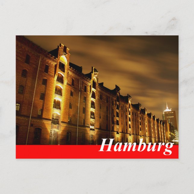 Hamburgo tarjeta postal - ciudad de memoria (Anverso)