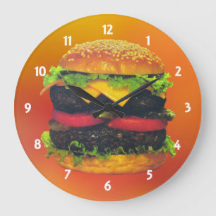 Hamburguesa doble de lujo con reloj de queso
