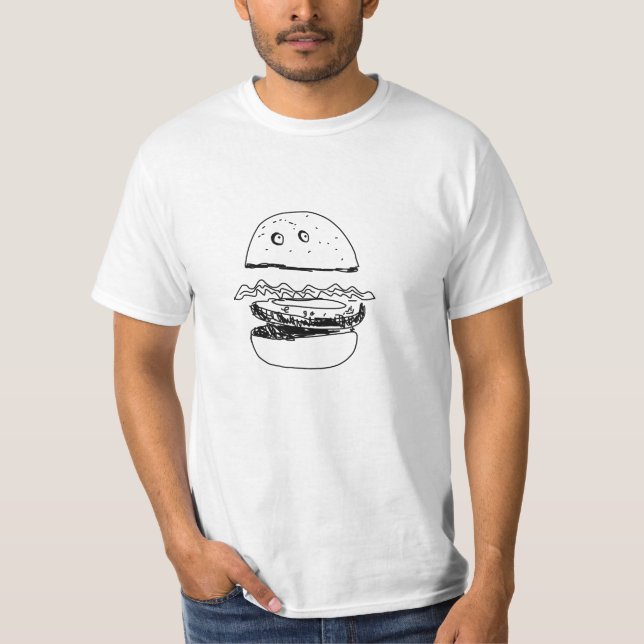 Hamburguesa, la camiseta Tee (Anverso)