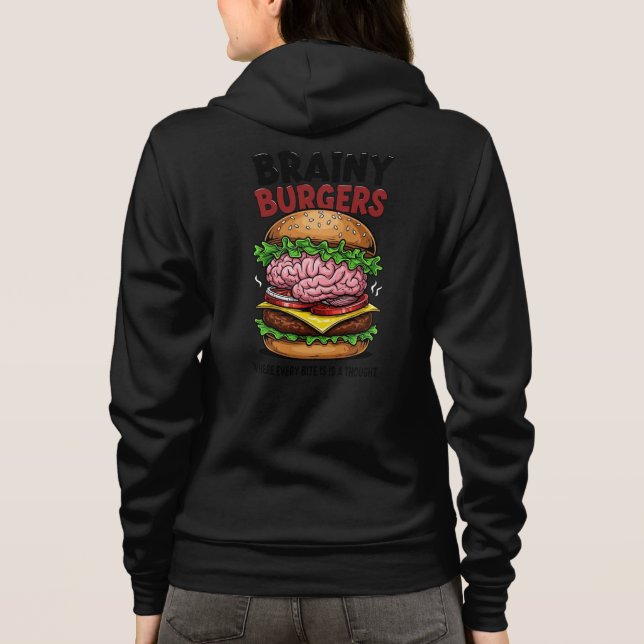 Hamburguesas Brainy Sudadera con Cremallera para A (Reverso)