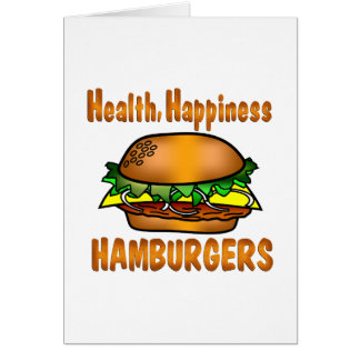 Hamburguesas de la felicidad de la salud