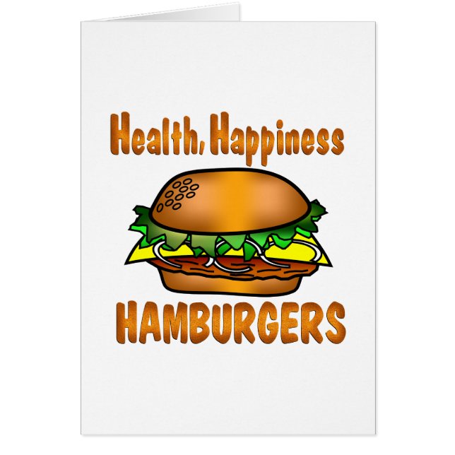 Hamburguesas de la felicidad de la salud (Frente)