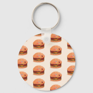 HAMBURGUESAS FELICES LINDAS 2,25" llavero básico