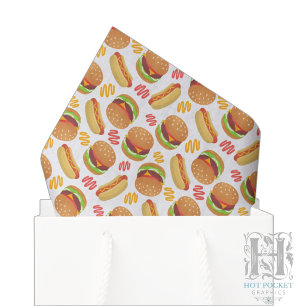 Hamburguesas y Perros Calientes Papel de Seda